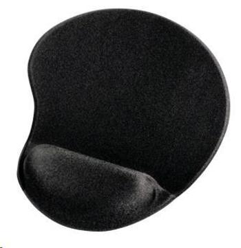 Hama ergonomická gelová podložka pod myš, čierna