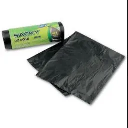 Vrecká na odpad HDPE 60x70cm 60L 10mic 20ks v rolke