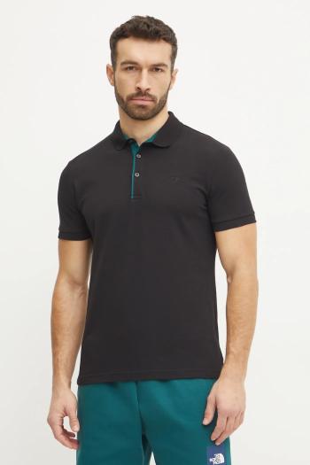 Bavlnené polo tričko The North Face Premium Slim čierna farba, jednofarebné, NF0A8C1NJK31
