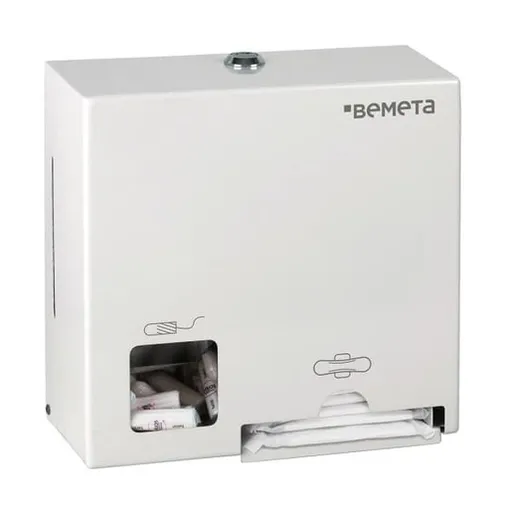 Zásobník na tampóny a vložky Bemeta biela nerez 101403278