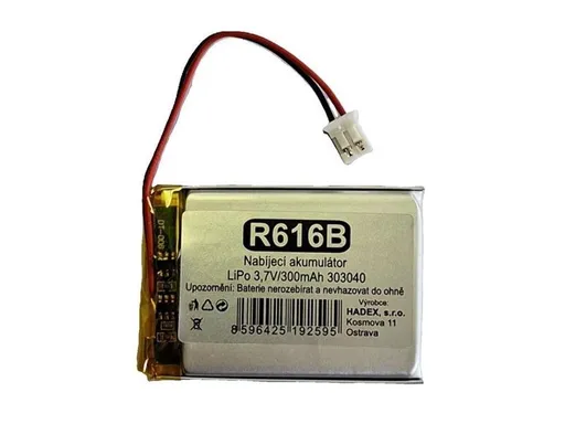 Nabíjacie batérie LiPo 3,7V/300mAh 303040 HADEX