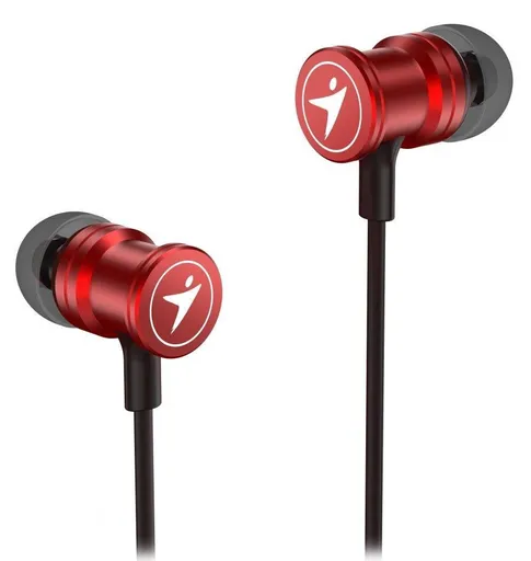 GENIUS slúchadlá HS-M316 METALLIC RED, 4pin 3, 5 mm jack, červená