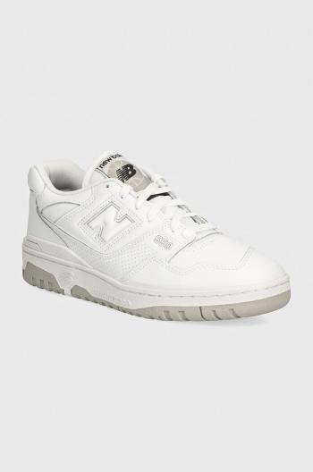 Kožené tenisky New Balance 550 biela farba BB550PB1