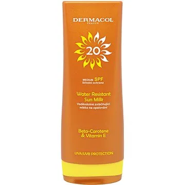 DERMACOL Sun Mlieko na opaľovanie SPF 20 flip – top 200 ml (8595003117630)