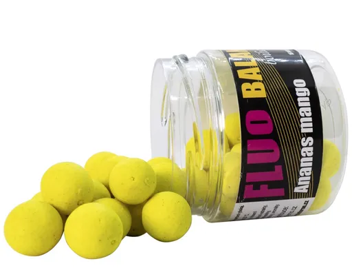 Carp inferno balanced boilie fluo 16 mm 150 ml - ananás mango