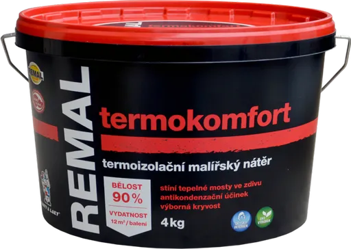 REMAL TERMOKOMFORT - termoizolačná farba na steny 4 kg termoizolačná biela