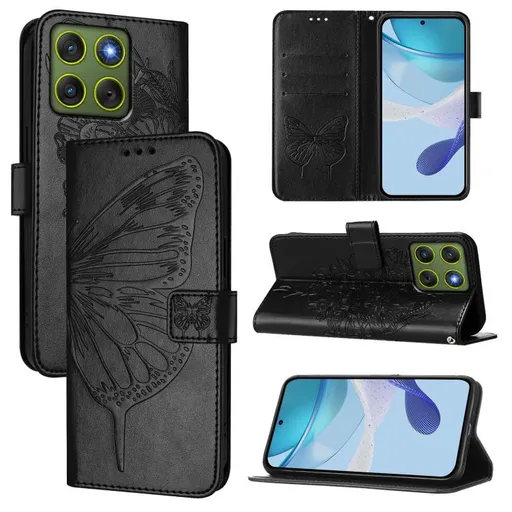 ART BUTTERFLY Peňaženkový obal pre Motorola Edge 70 čierny