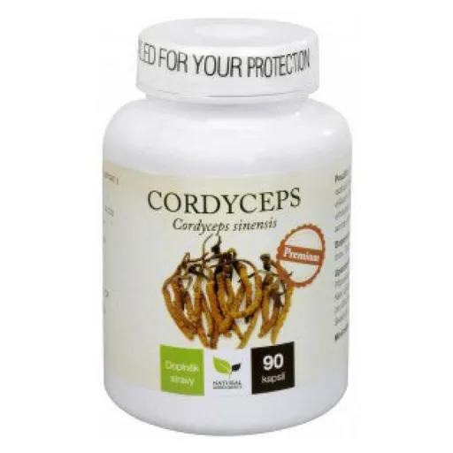 NATURAL MEDICAMENTS Cordyceps Premium 90 kapsúl