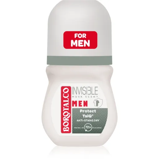 Borotalco MEN Invisible guličkový dezodorant roll-on 72h vône Musk 50 ml