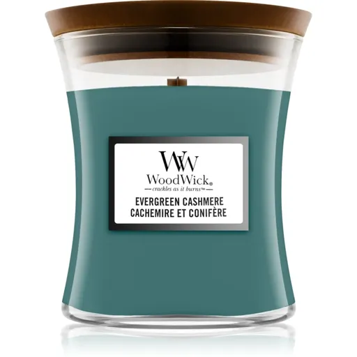 Woodwick Evergreen Cashmere vonná sviečka 275 g