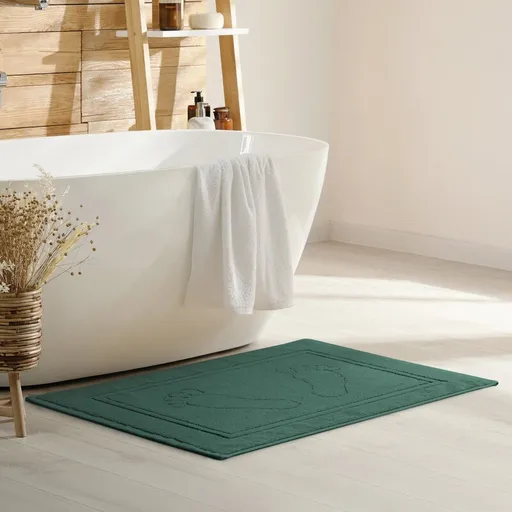 ArtFir Kúpeľňová predložka SAMMY | tmavozelená 50 x 70 cm