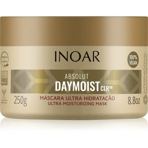 INOAR Absolut Daymoist CLR™ intenzívna hydratačná maska pre suché a farbené vlasy 250 g