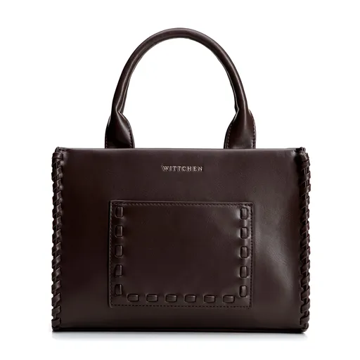 Malý dámsky kufrík s dekoratívnym prepletom