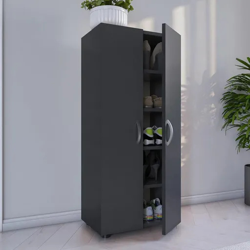 VCM Botník Ulas 5-přihrádkový, antracit