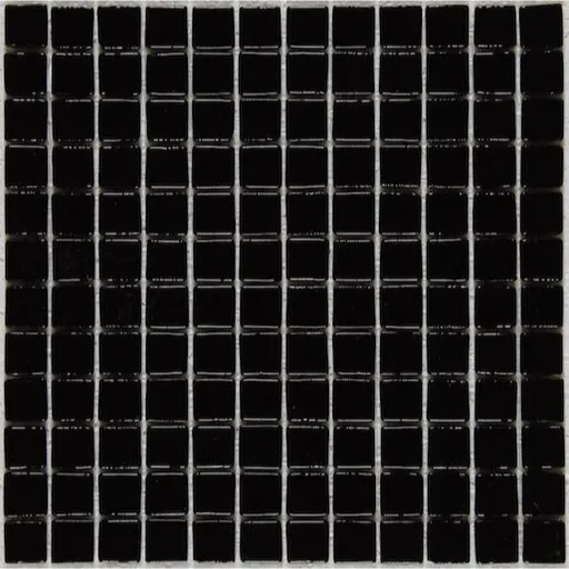 Sklenená mozaika Mosavit Monocolores negro 30x30 cm lesk MC901