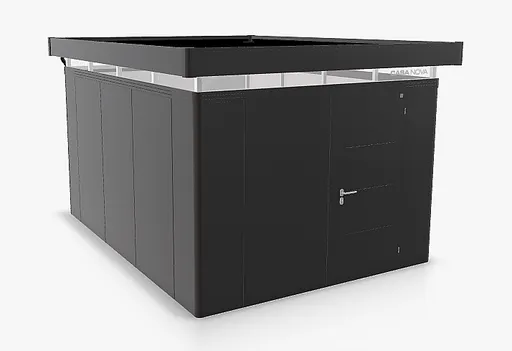 Biohort Záhradný domček BIOHORT Casanova 330 × 430 cm (tmavo šedá metalíza) Orientácia dverí vpravo