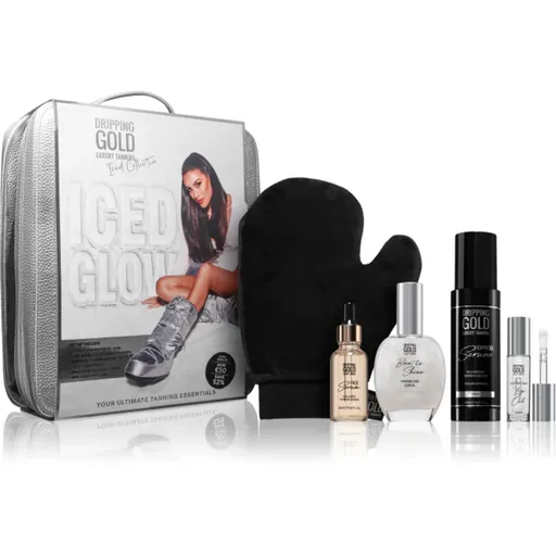 Dripping Gold Iced Glow darčeková sada na telo a tvár 5 ks