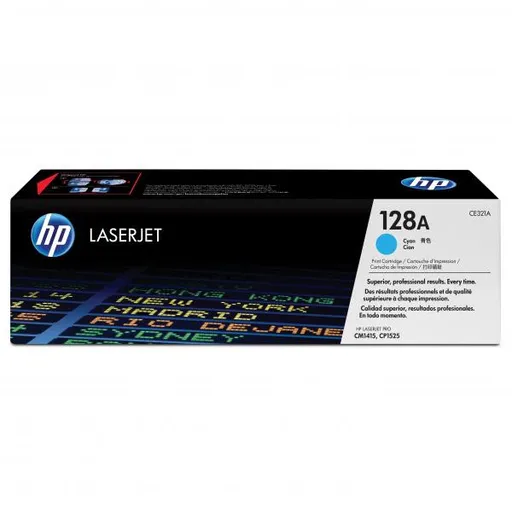 HP CE321A - originálny toner HP 128A, azúrový, 1300 strán