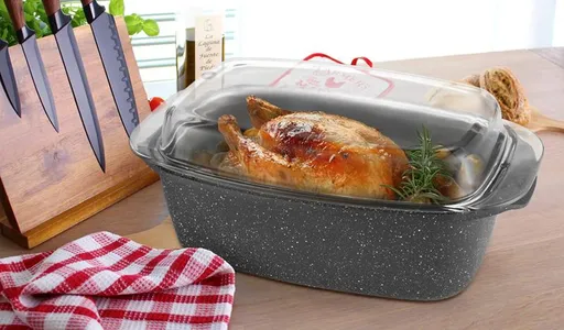 Pekáč so skleneným vekom Provence Gourmet 32 x 20 cm