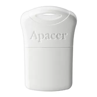 Apacer USB flash disk, USB 2.0, 64GB, AH116, biely, AP64GAH116W-1, USB A, s krytkou, DOPRODEJ