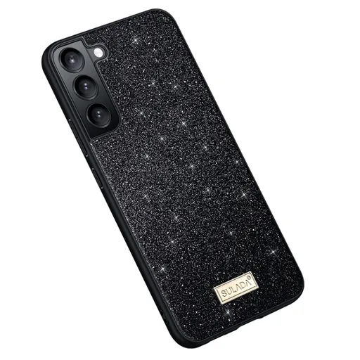 SULADA GLITTER Trblietavý ochranný kryt Samsung Galaxy S25+ 5G čierny