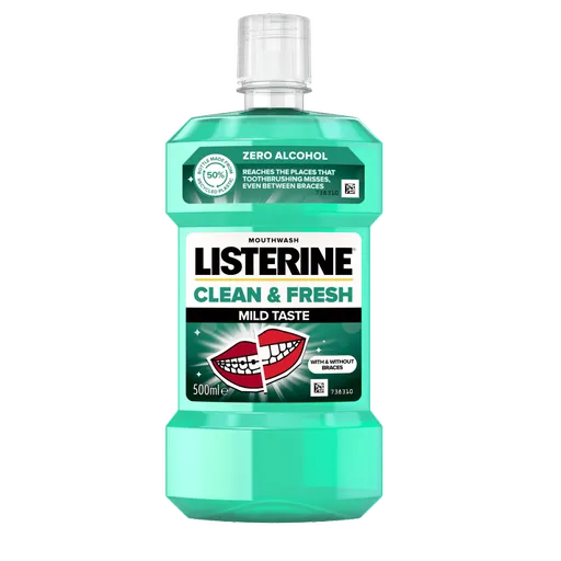 LISTERINE Clean & Fresh Mild ústna voda 500 ml