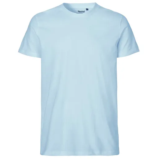 Neutral Pánske tričko Fit z organickej Fairtrade bavlny - Svetlomodrá | XL