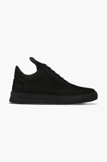 Semišové tenisky Filling Pieces Low Top Ripple čierna farba, 30425441861