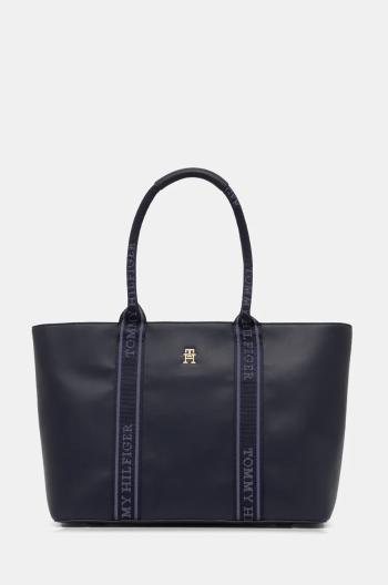 Kabelka Tommy Hilfiger tmavomodrá farba, AW0AW17198