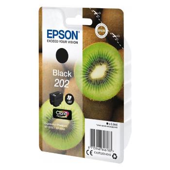 Epson originál ink C13T02E14010, 202, black, 1x6.9ml, Epson XP-6000, XP-6005, čierna