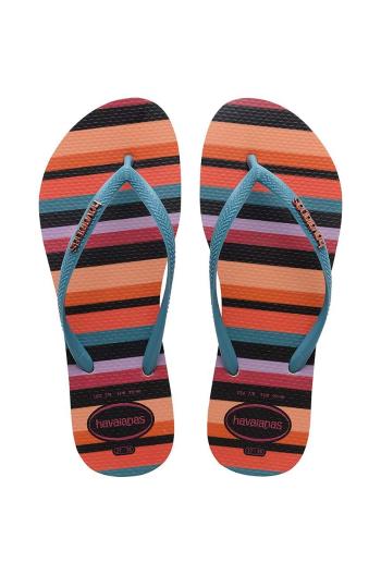 Havaianas flip-flop SLIM PATCHWORK női, lapos talpú, 4148944.9659