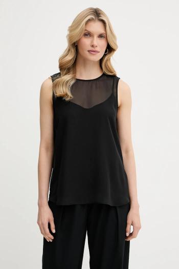 Top Calvin Klein čierna farba, jednofarebný, LV044C178G