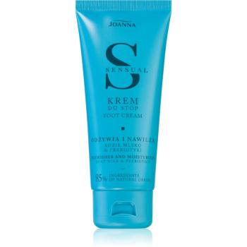 Joanna Sensual Foot Cream hydratačný a vyživujúci krém na nohy Goat Milk & Prebiotics 100 g