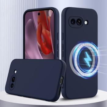 RUBBER MAGSAFE Silikónový kryt pre Google Pixel 9a modrý