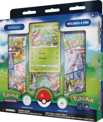 Kártyajáték Pokémon TCG: Pokémon GO - Pin Box - Bulbasaur