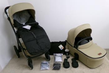 PETITE&MARS Kočík kombinovaný ICON 2v1 Mocha Beige XXL AIR