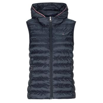 Tommy Hilfiger  LW PADDED GLOBAL STRIPE VEST  Bundy Námornícka modrá