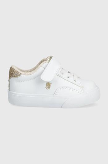 Detské tenisky Polo Ralph Lauren biela farba