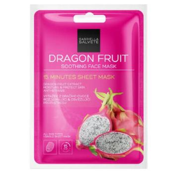 Gabriella Salvete Upokojujúci pleťová plátýnková maska Dragon Fruits (Soothing Sheet Face Mask) 1 ks