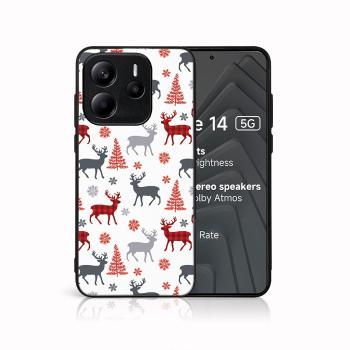 MY ART Kryt s vianočným dizajnom Xiaomi Redmi Note 14 5G DEER (068)