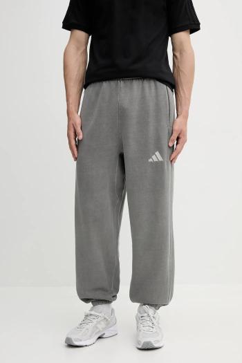 Tepláky adidas ALL SZN šedá farba, s nášivkou, JL6534
