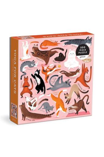 Puzzle Galison Yoga for Cats 500 elementów