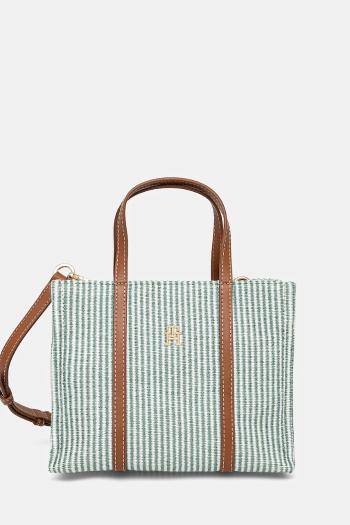 Kabelka Tommy Hilfiger zelená farba, AW0AW17208