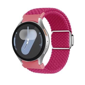 BRAIDED Nylonový remienok pre Samsung Galaxy Watch 7 (40 / 44 mm) RASPBERRY