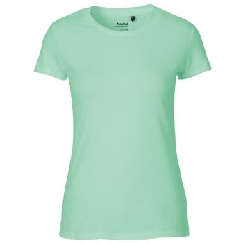 Neutral Dámske tričko Fit z organickej Fairtrade bavlny - Dusty mint | L