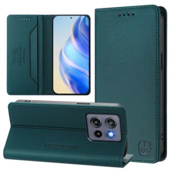 RINA Zaklápacie puzdro pre Motorola Edge 50 Neo / ThinkPhone 25 tmavozelené