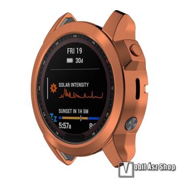 Garmin fenix 7X, 7X Solar Edition, 7X Sapphire Solar Edition, Okosóra szilikontok, Galvanizált, Fekete