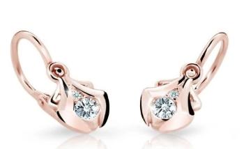 Cutie Diamonds Krásne detské náušnice z ružového zlata s diamantmi C2224-10-10-X-4-D