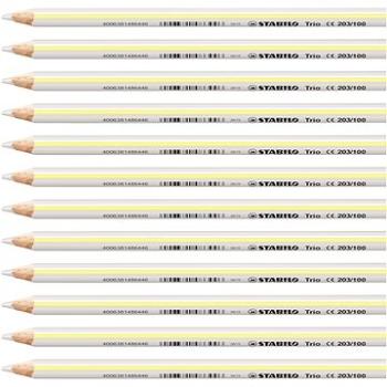 STABILO Trio silná – 12 ks balení – biela (4006381486453)