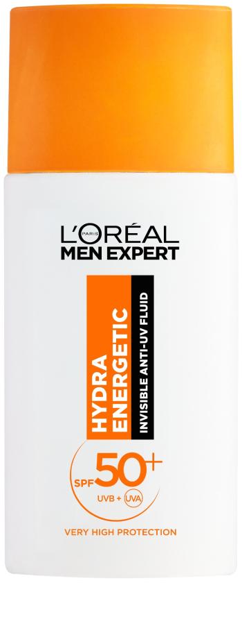 L'Oréal Paris Hydratačný fluid SPF 50+ Men Expert Hydra Energetic (Invisible Anti-UV Fluid) 50 ml